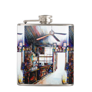 Love is Not a Wall, It's a Bridge Hip Flask
