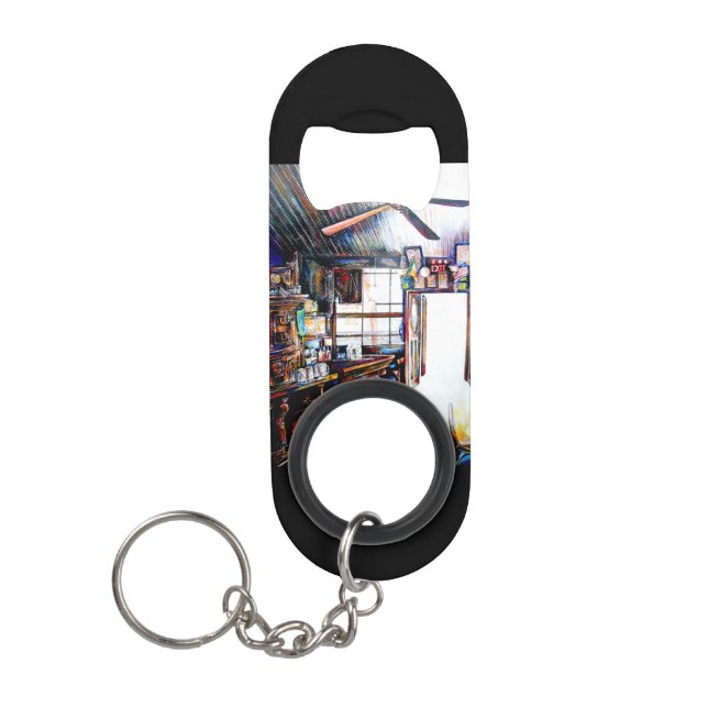 Love is Not a Wall, It's a Bridge Keychain Bottle Opener (Front)
