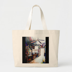  Love is Not a Wall, It's a Bridge Large Tote Bag