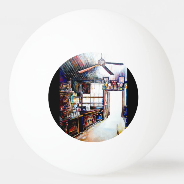 Love is Not a Wall, It's a Bridge Ping Pong Ball (Back)