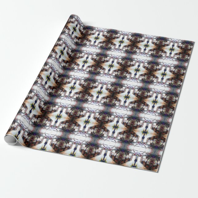 Love is Not a Wall, It's a Bridge Wrapping Paper (Unrolled)