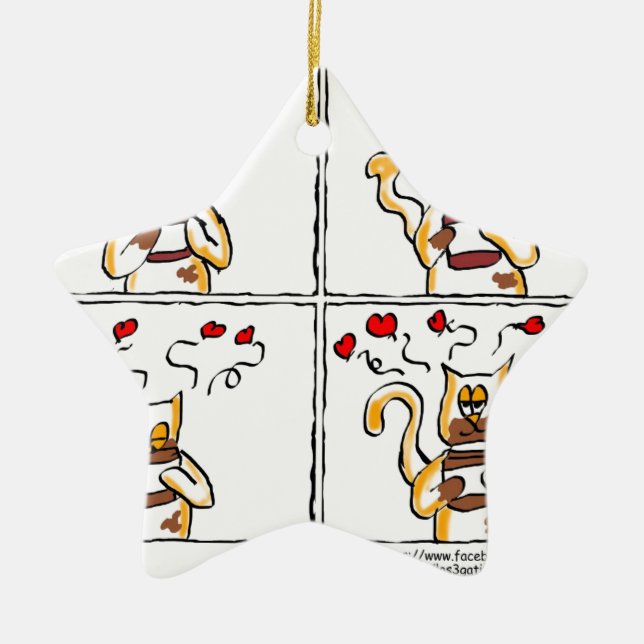 Love is Nutella Ceramic Ornament (Front)