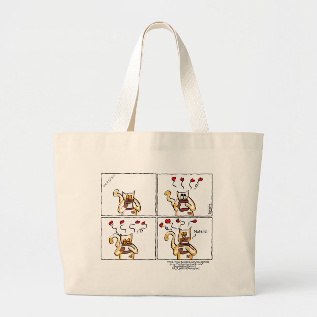 Love is Nutella Large Tote Bag (Front)