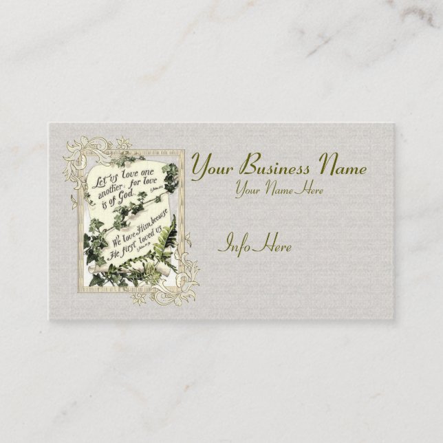 Love Is Of God Business Card (Front)