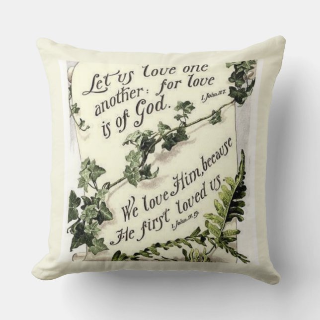 Love Is Of God Throw Pillow (Front)