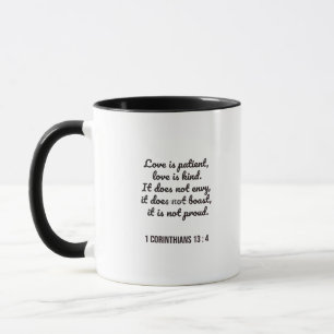Love Is Patient Bible Passage Timeless Appeal Mug