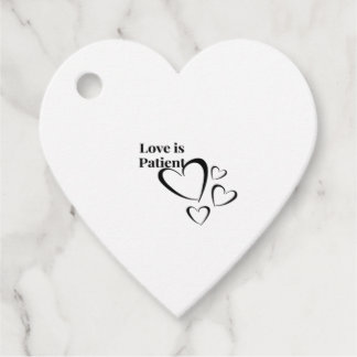 Love Is Patient Calm Aesthetic Favour Tags