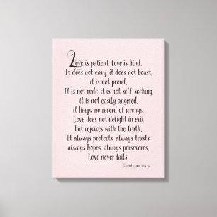 Love is Patient Canvas Print