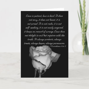 Love is patient... card