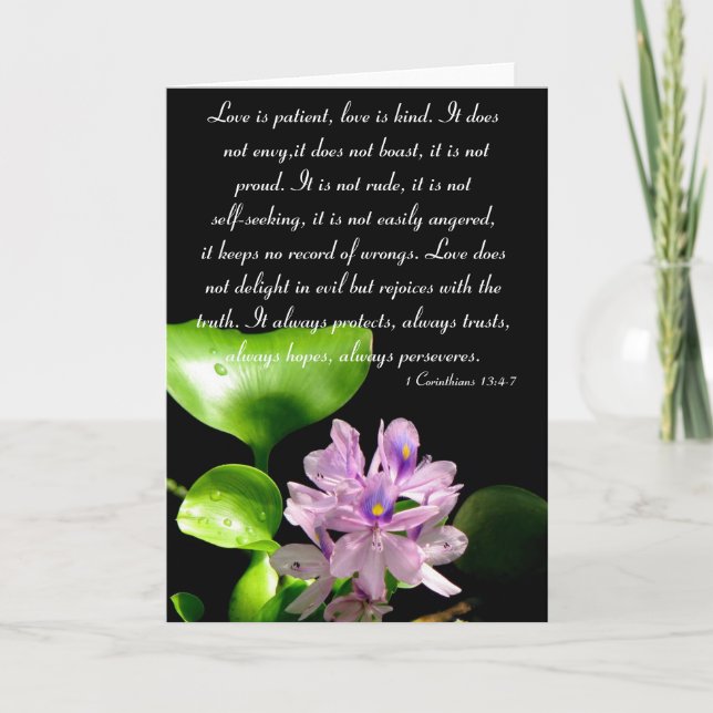 Love is patient.... card (Front)