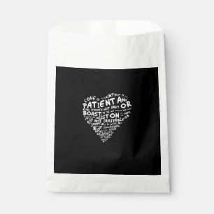 Love Is Patient Corinthians White Heart Clean Styl Favour Bag