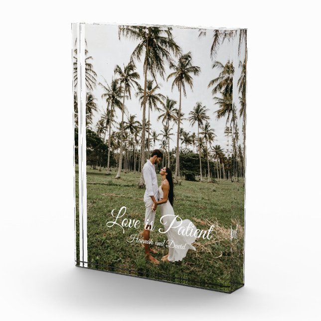 Love is Patient Couple's Photo and Name Block (Right)