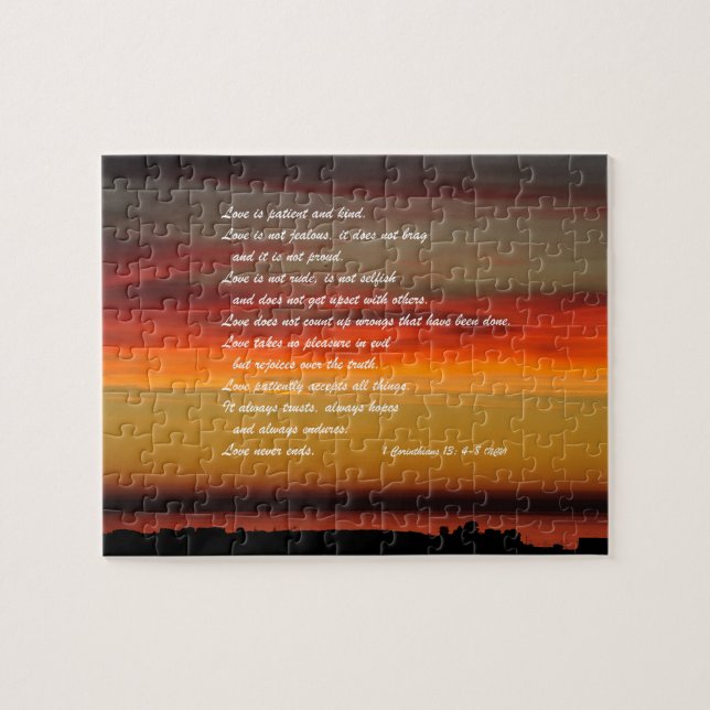 Love Is Patient Custom Jigsaw Puzzle (Horizontal)