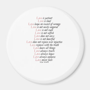 Love Is Patient Elegant Style  Magnet