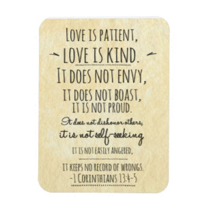 Love is Patient Flexible Photo Magnet