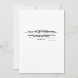 Love Is Patient Hidden Lake Serene Aesthetic Holiday Card
