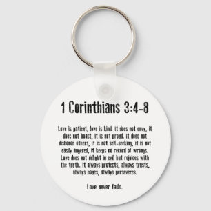 Love is Patient Keychain