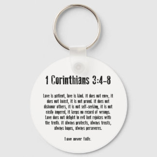 Love is Patient Keychain