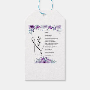 Love Is Patient Kind Does Not Envy Bible Verse Cla Gift Tags