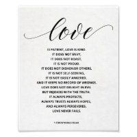 Love is patient, Love is kind, 1 Corinthians 13:4