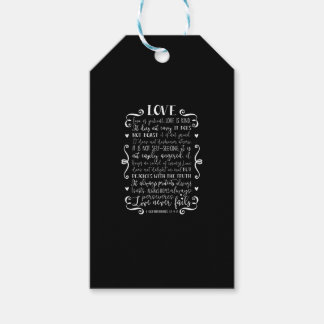 Love Is Patient Love Is Kind Christian Quote Heart Gift Tags