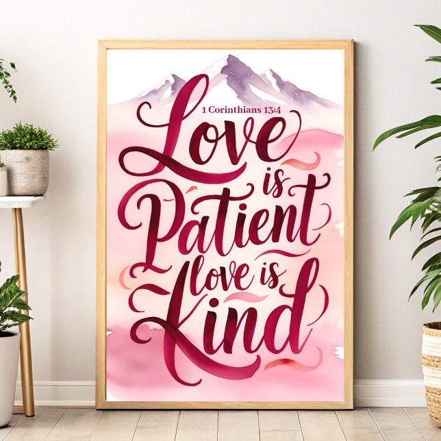 Love is Patient Love is Kind Christian Wall Art (Creator Uploaded)