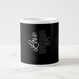 Love Is Patient Love Is Kind Corinthians Timeless  Large Coffee Mug