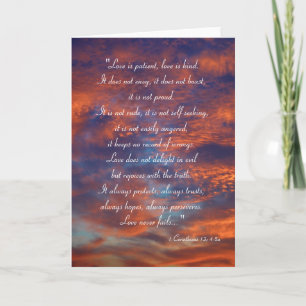 Love is patient, love is kind   Inspirational Card