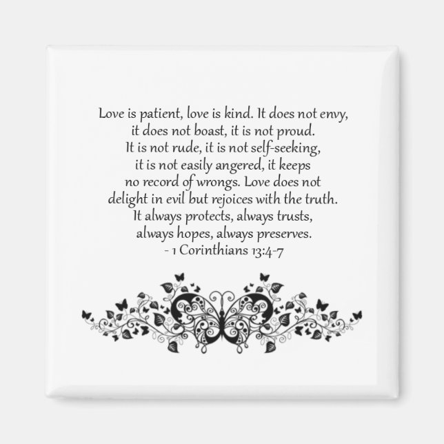 Love is Patient, Love is Kind Magnet (Front)