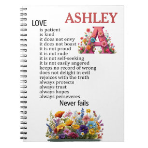 Love is patient, love is kind Personalize this  Notebook