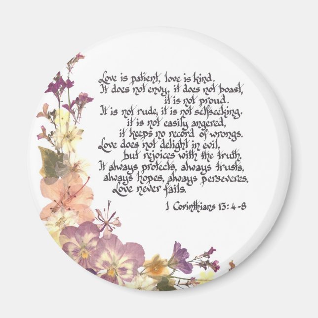 Love is patient magnet (Front)