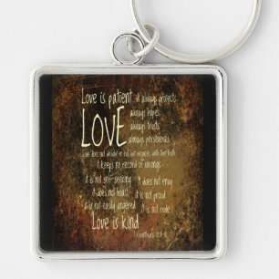 Love Is Patient Mixture Keychain