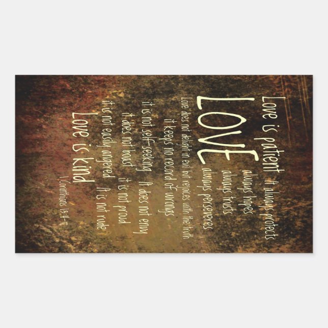 Love Is Patient Mixture Sticker (Front)