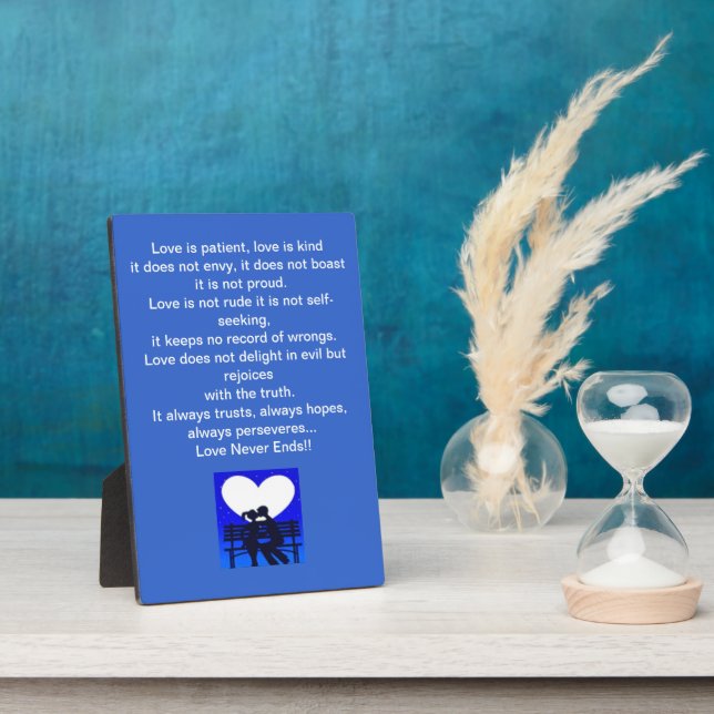 Love Is Patient Plaque (Side)