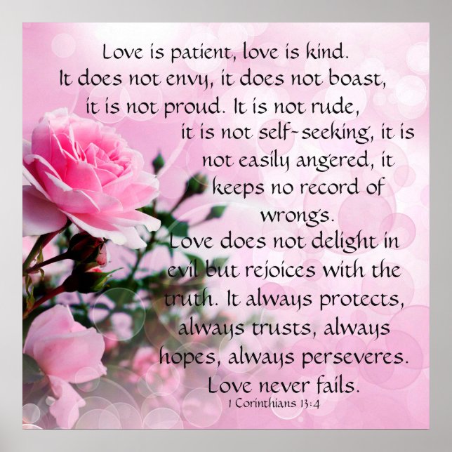 Love is patient poster (Front)