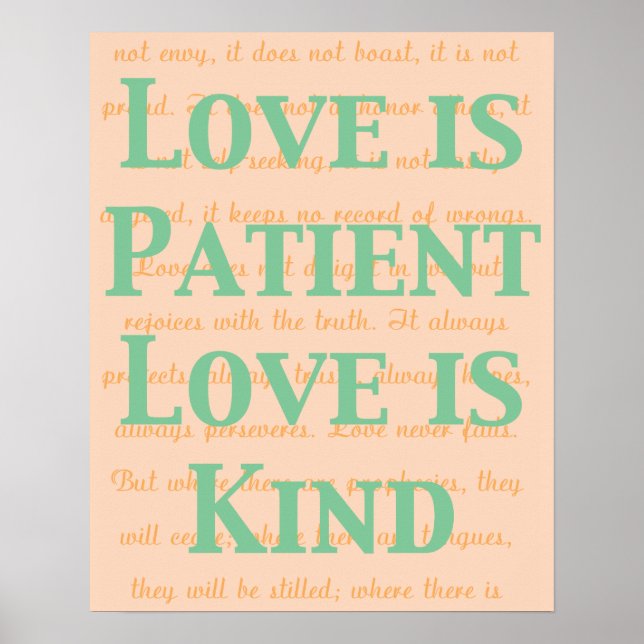 Love is Patient Poster (Front)