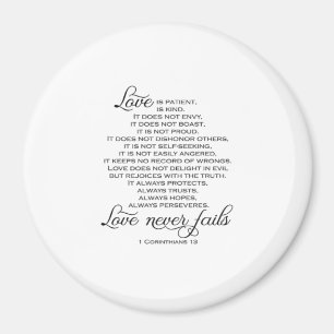 Love Is Patient Proposal Love Never Fails Heartfel Magnet