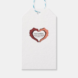 Love Is Patient Refined Aesthetic Gift Tags