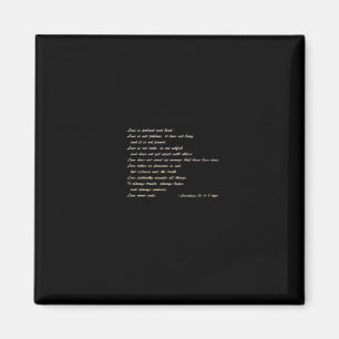 Love Is Patient Simple Inspirational Design  Magnet