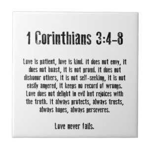 Love is Patient Tile