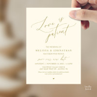 “Love Is Patient” Wedding Change the date announce