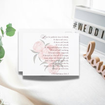 Love Is Patient – Wedding Invitation