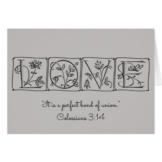 Love is Perfect Bond of Union~Scripture~Wedding (Front Horizontal)