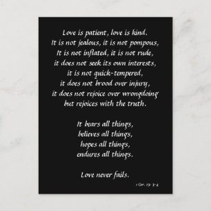 Love is postcard