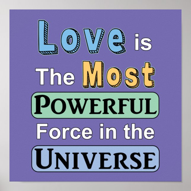 Love is Powerful Poster (Front)