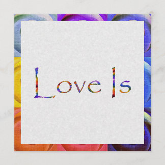 Love Is Rainbow Invitation