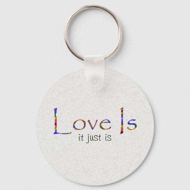 Love Is Rainbow Keychain (Front)