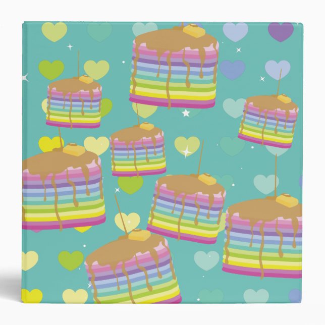 Love is Rainbow Pancakes Binder (Front)
