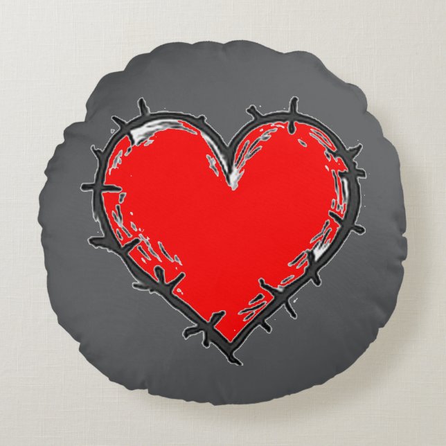 Love is round pillow (Front)