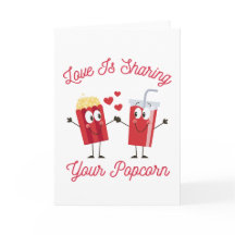 Love Is Sharing Your Popcorn Funny Valentine's Day